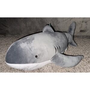 Pillowfort Shark Weighted Plush Throw Pillow Toy 3lbs New